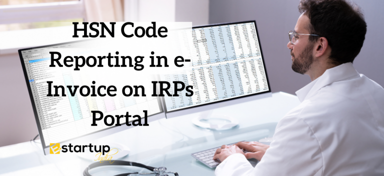HSN Code Reporting in e-Invoice on IRPs Portal