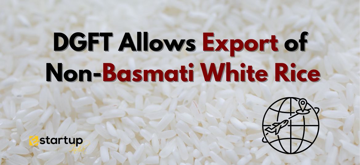 DGFT allows export of Non-Basmati White Rice