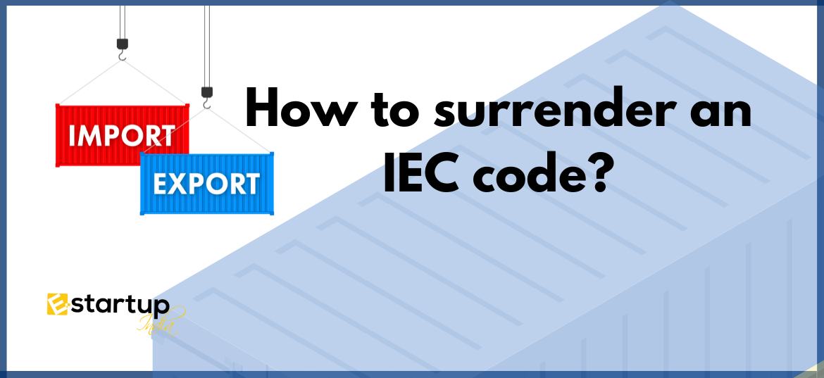 How to surrender an IEC code