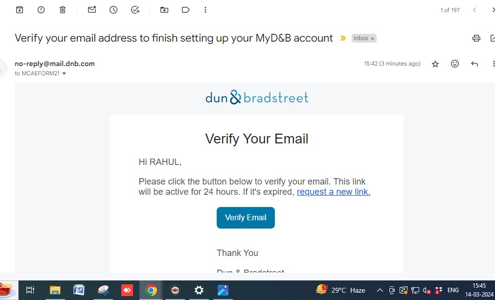 Step 3: Decide if you want to speed up your request.  Normal processing takes about 30 days. With expedited processing, you can get your number in 8 days. However, you will need to pay an additional fee for quicker DUNS Registration. Step 4: Submit the application and Regular Status Checks A Dun & Bradstreet representative might check your info. Expect two calls: one for business verification and another for potential upselling. Missing the verification call may require restarting the process. Once everything's confirmed, you'll get your DUNS Number by email. However, if you do not have Company in USA and developing an app for your business, you will need to get it done through USA Company Registration first